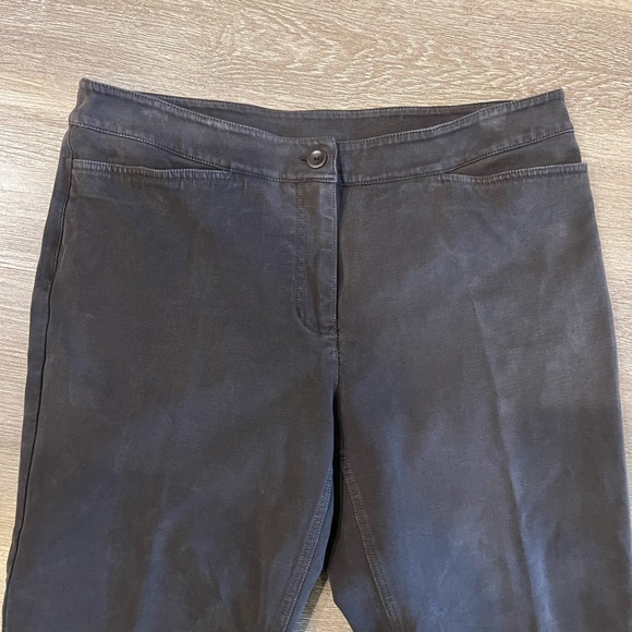 Eileen Fisher gray ankle length trousers - Picture 2 of 8